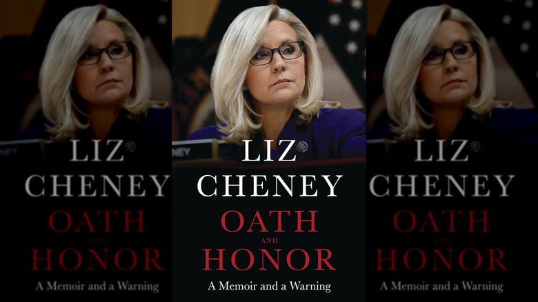 The book cover of "Oath and Honor: A Memoir and a Warning" by Liz Cheney