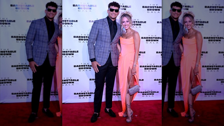 Brittany Mahomes and Patrick Mahomes on the red carpet