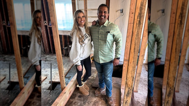 Christina Haack with contractor Izzy Battres