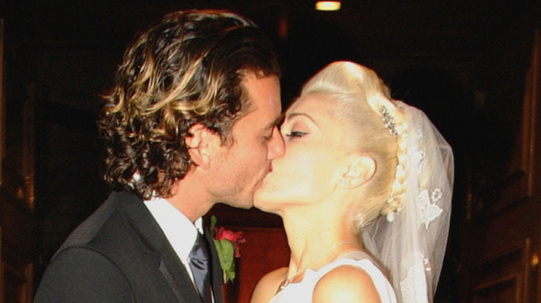 Gavin Rossdale and Gwen Stefani at their 2002 wedding