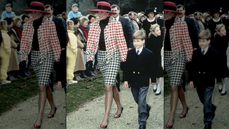 Princess Diana walking