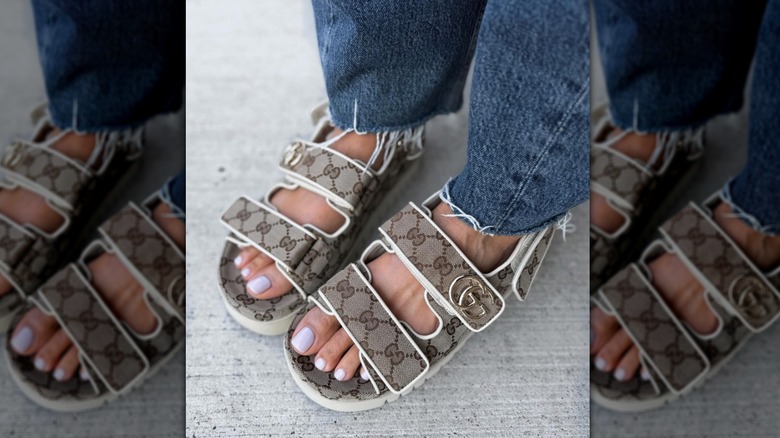 Bulky Gucci sandals