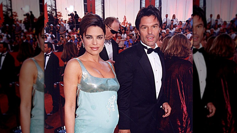 Lisa Rinna and Harry Hamlin at the 70th annual Academy Awards in 1998