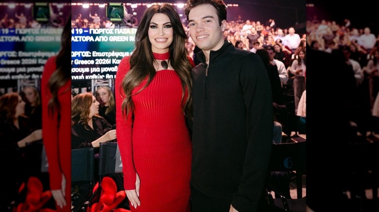 Kimberly Guilfoyle in a red dress