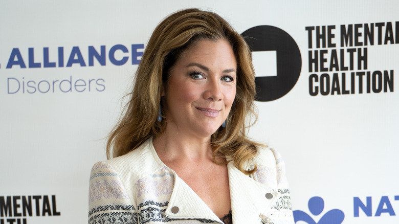 Sophie Grégoire Trudeau in a white jacket at an event
