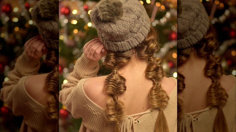 Bubble braid hair