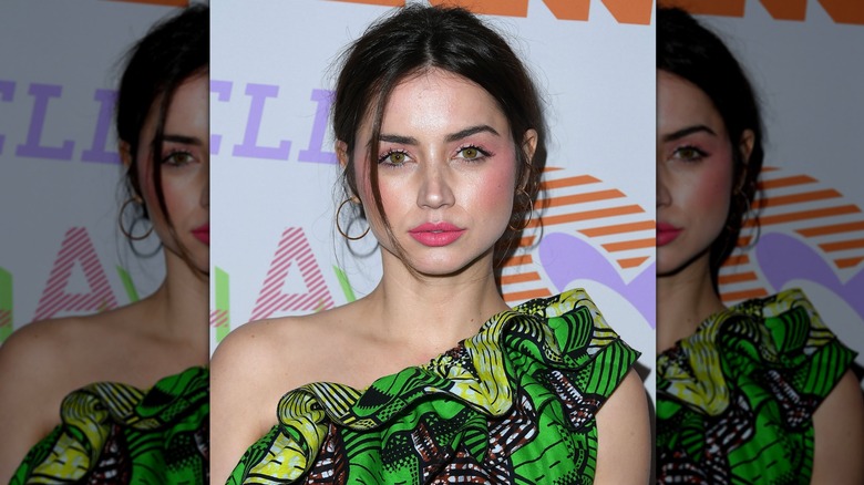 Ana de Armas looking into the camera at the Stella McCartney's Autumn 2018 Collection Launch
