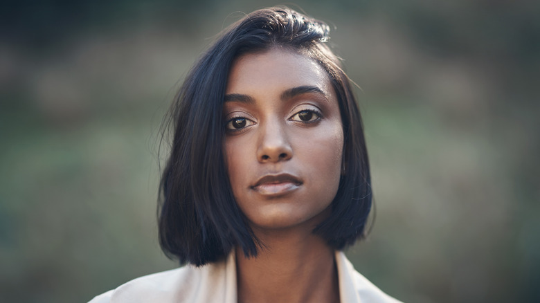 Woman with a blunt bob