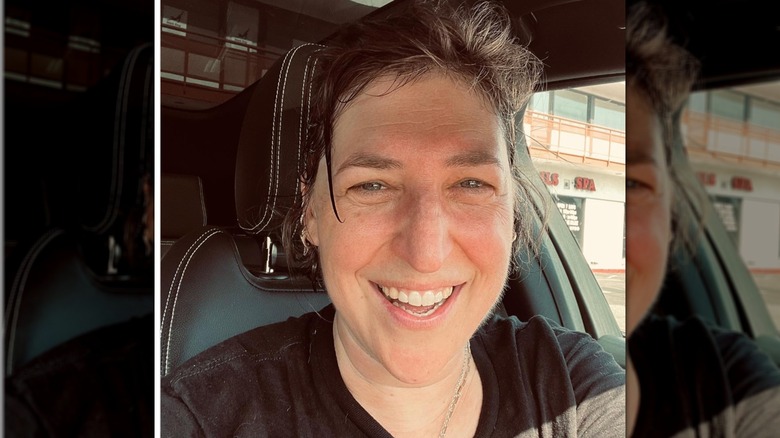 Mayim Bialik after working out