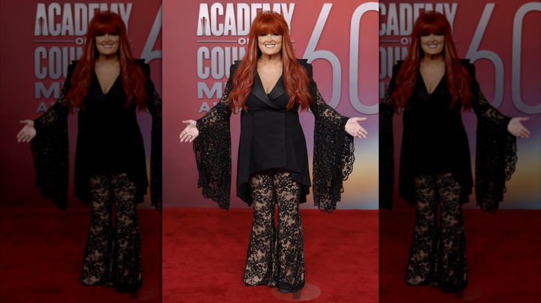 Wynonna Judd at the 2025 ACM Awards in black