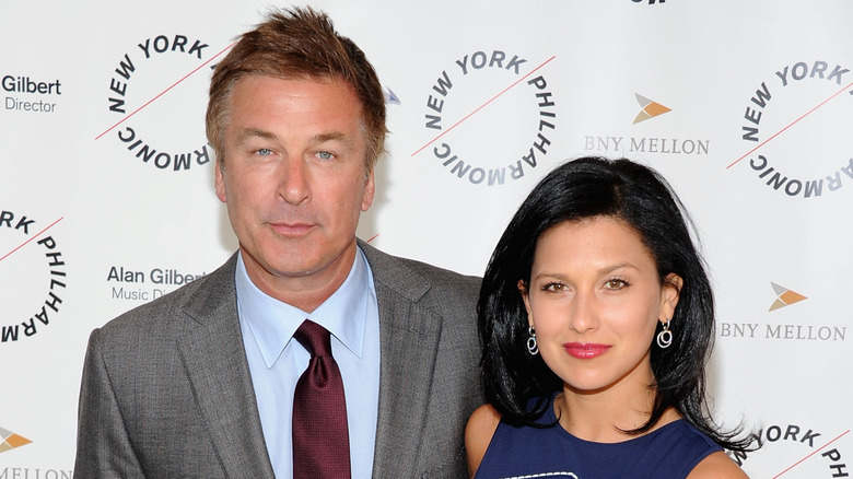 Alec Baldwin and Hilaria Baldwin on the red carpet in 2012