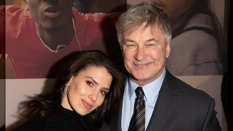 Hilaria Baldwin and Alec Baldwin posing for a photo together at an event in New York in 2020