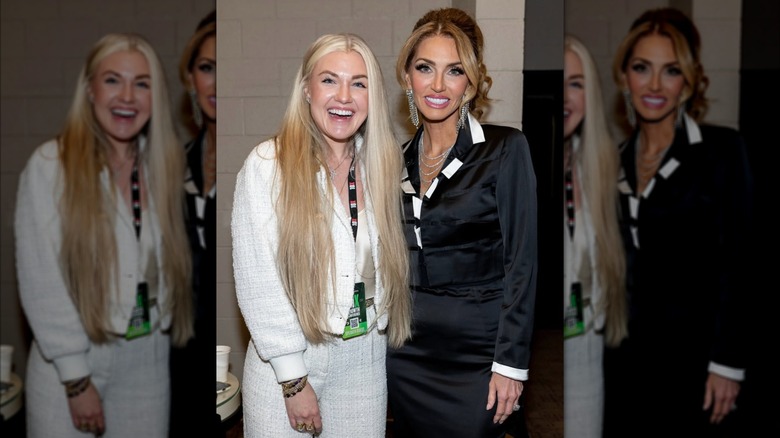 Erika Kirk at an event with another woman