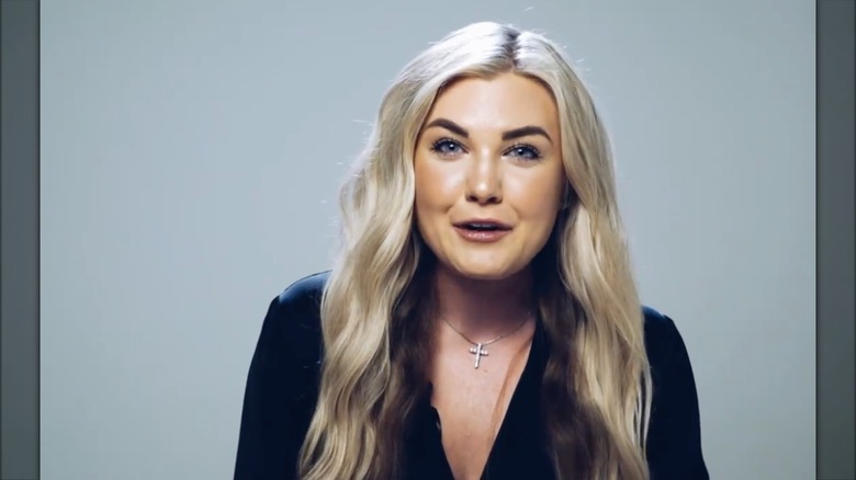 Erika Kirk speaking in a video clip