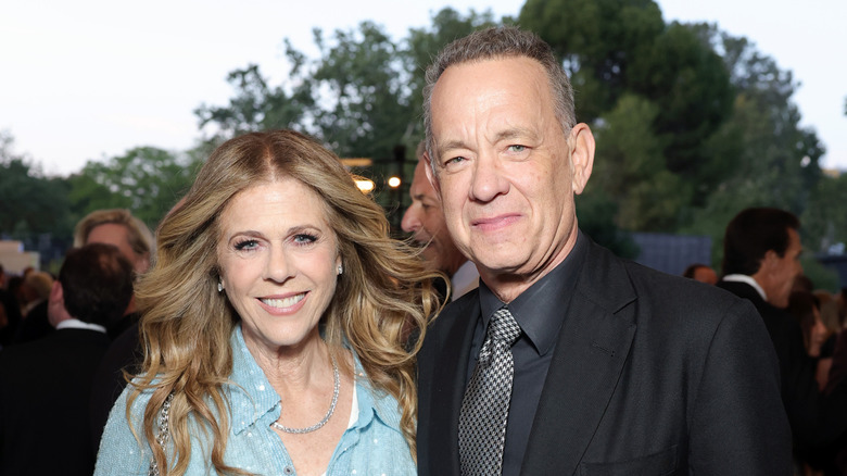 Tom Hanks and Rita Wilson smiling