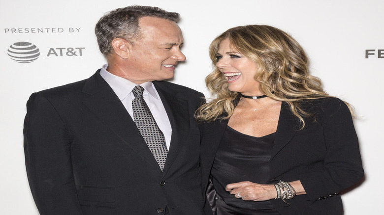 Tom Hanks and Rita Wilson smiling