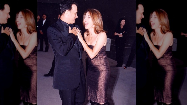 Tom Hanks and Rita Wilson laughing
