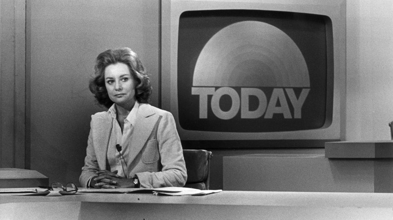 Barabra Walters on the 'Today' show set