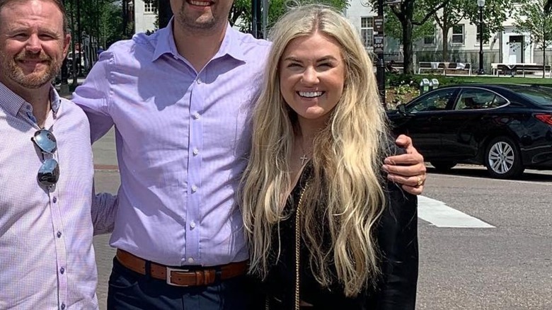 Erika Kirk with her hair in its natural wave pattern