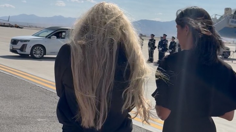 Erika Kirk showing her natural hair