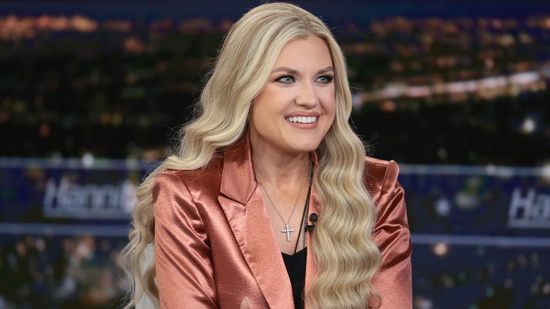 Erika Kirk during a TV appearance