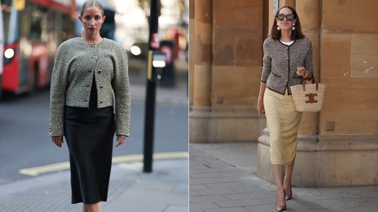 L: Actress Therica Wilson-Read poses for a photo during London Fashion Week / R: Annette Weber photographed in Munich, Germany in June 2025