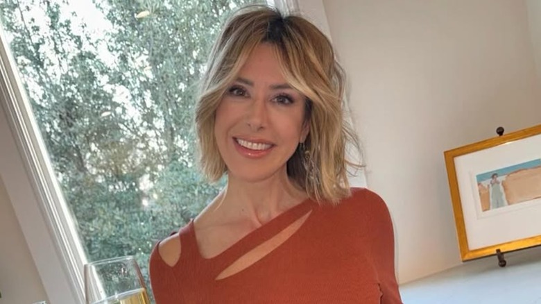 A woman with a textured bob haircut