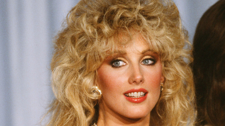 Morgan Fairchild backstage during the 54th Academy Awards, 1982