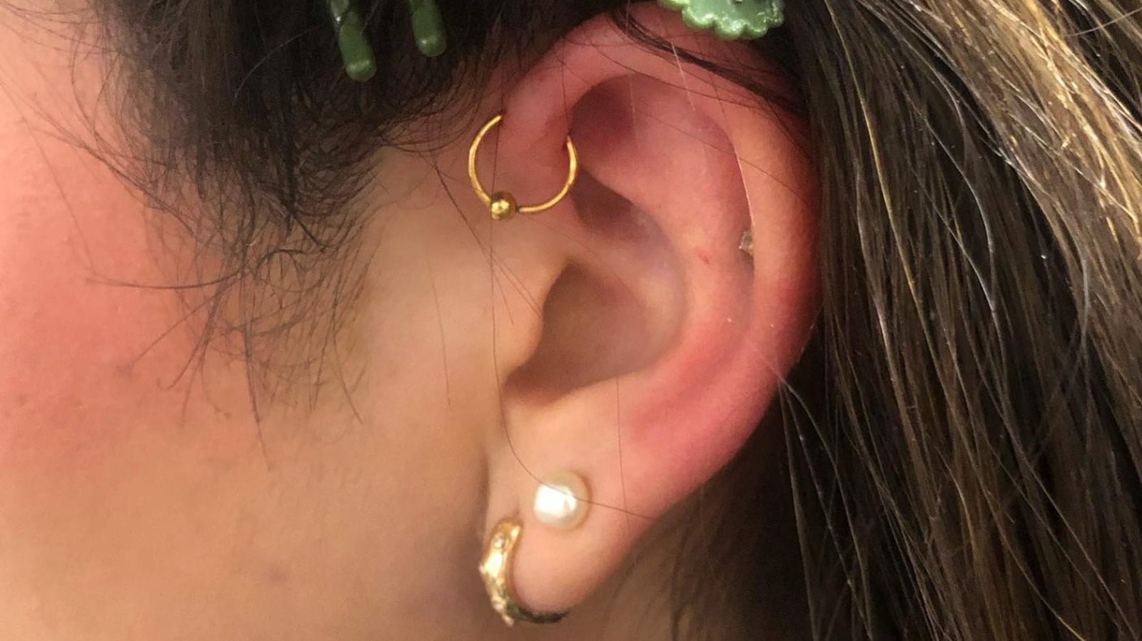 Double Tragus Piercing Trend