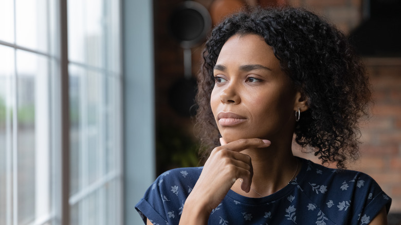 Woman thinking