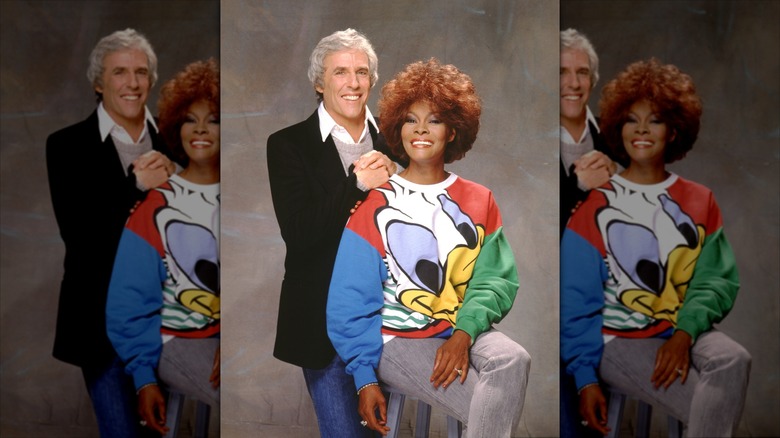Burt Bacharach (left) and Dionne Warwick (right) smile