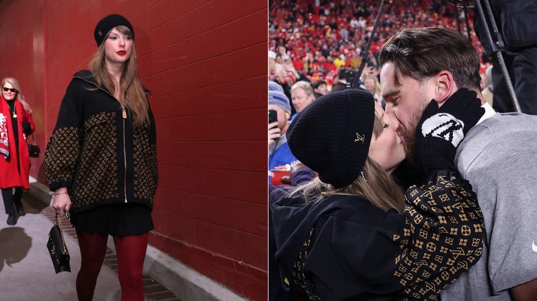 Taylor Swift spotted at the AFC Championship game for 2025