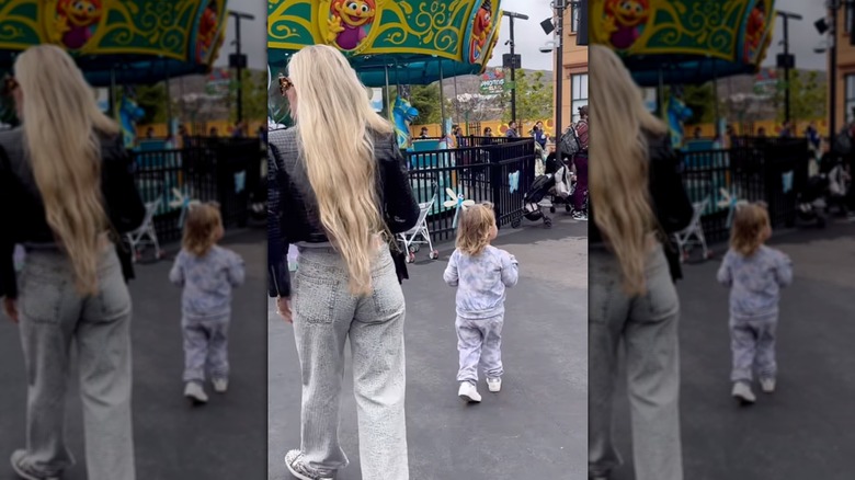 Erika Kirk walking away from the camera