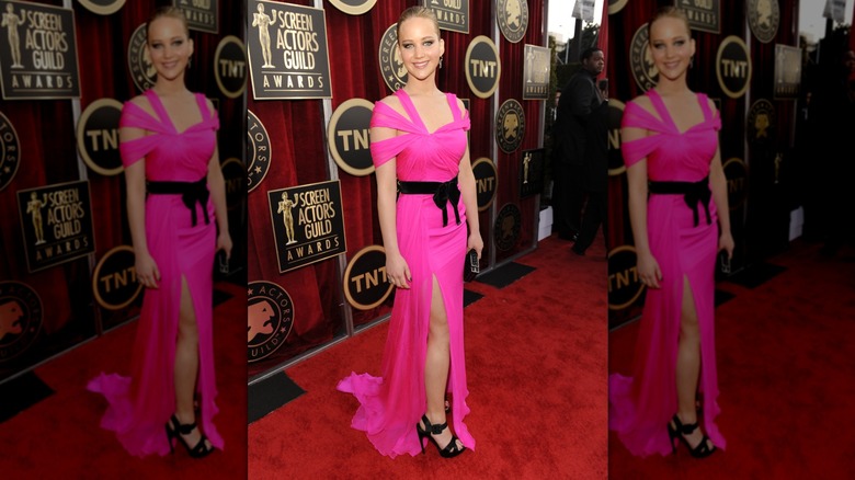 Jennifer Lawrence at the 17th Annual Screen Actors Guild Awards at the Shrine Auditorium in 2011