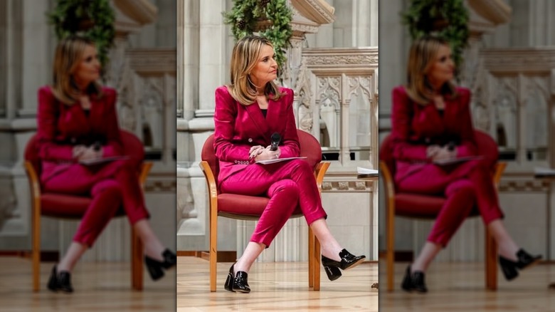 savannah guthrie moderating a discussion december 2025