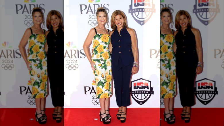 Savannah Guthrie and Hoda Kotb attend "A Celebration of Olympic Basketball" in August 2024