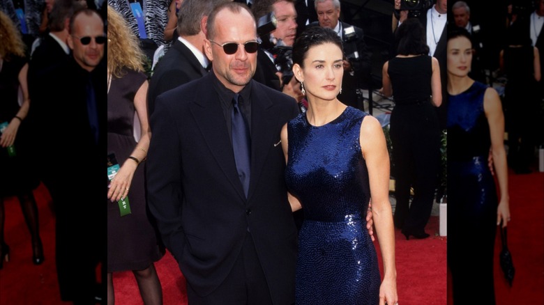 Bruce Willis and Demi Moore at the Emmys in 1997