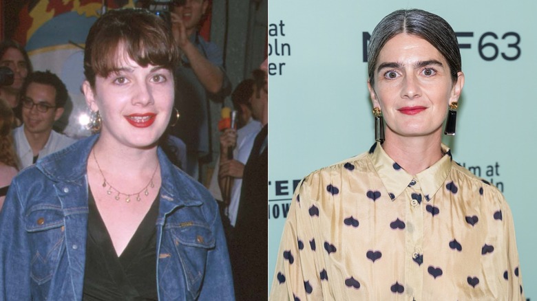 Gabby Hoffman in 1999 and 2025, side by side photos
