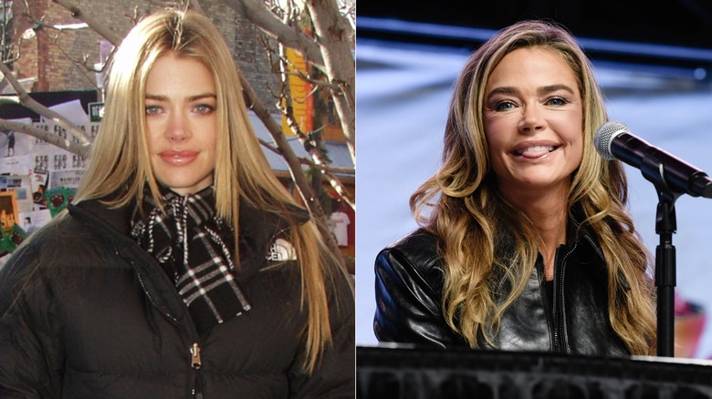 Denise Richards in 2002 and 2025