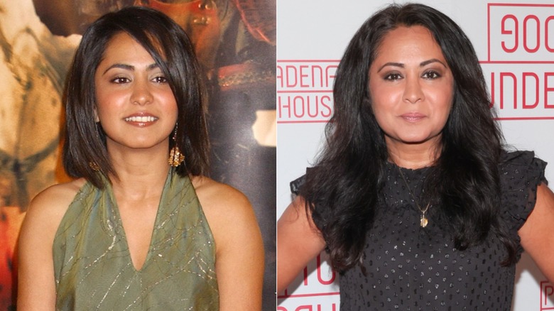 Parminder Nagra in 2003 and 2025, side by side photos