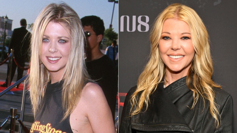 Tara Reid in 2000 and 2025, side by side photos