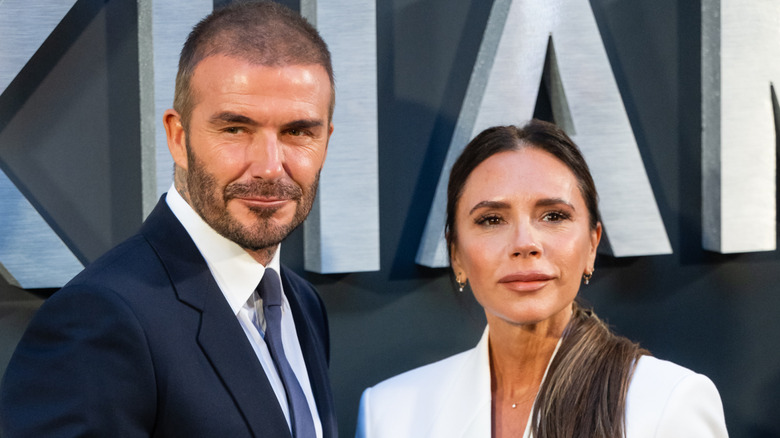 David and Victoria Beckham smile on the red carpet in 2023