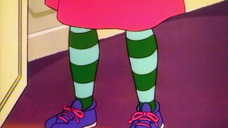 legs with green socks