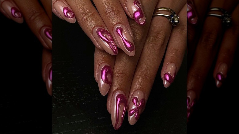 3D chrome nails