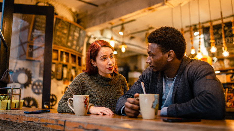 Couple talking