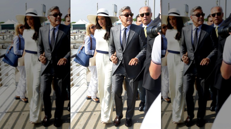 Amal and George Clooney in Venice in 2014