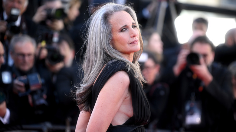 Andie McDowell on the red carpet