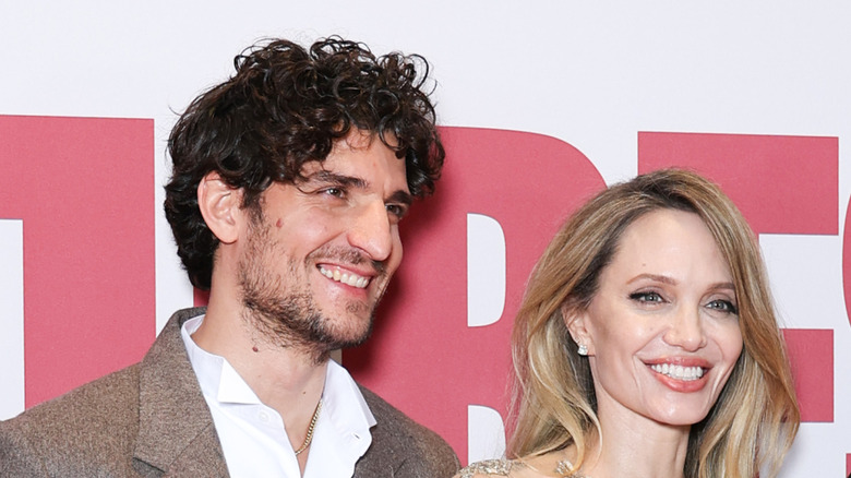 Angelina Jolie and her co-star in "Couture," Louis Garrel.