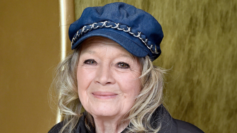 Angie Dickinson pictured smiling in 2019