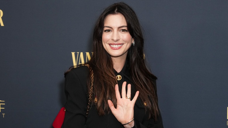 Anne Hathaway on the red carpet